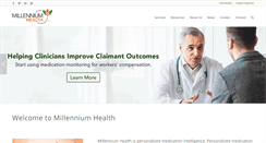 Desktop Screenshot of millenniumhealth.com