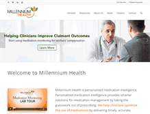 Tablet Screenshot of millenniumhealth.com